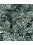 Albero di Natale CM 180 939 rami in pe e pvc tipo pino argentato apertura rami ad ombrello diametro 117 cm base in metallo