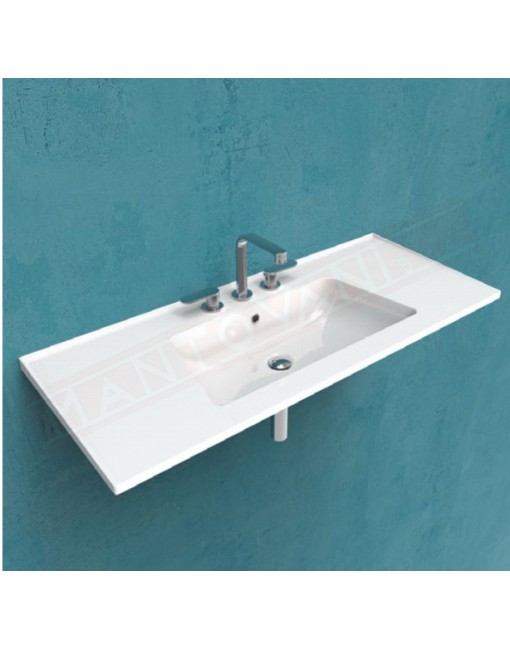 Flaminia lavabo Bloom installazione sospesa 120x50x3\13 bianco
