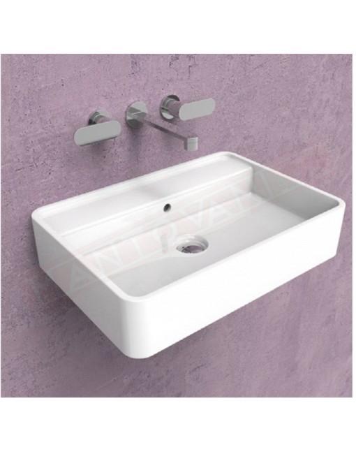 Flaminia lavabo Miniwash 60 sospeso con piano rubinetteria