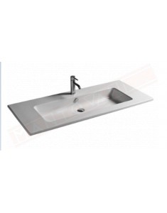 Galassia lavabo installazione sospesa o incasso soprapiano MEG 11 e Plus Design 121x51xh16 bianco ad una vasca