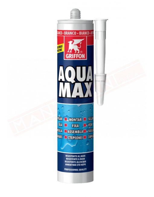 Griffon Aqua max cartuccia 425 gr sigillante per piscine e acqua salata
