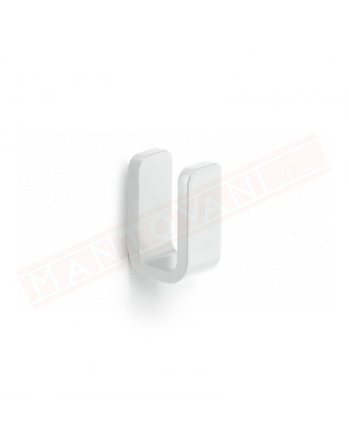 Gedy G.Outline appendiabiti bianco matt serie in ottone, Cromall , acciaio inox.Misure 3x4,6x7