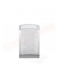 Gedy G. Antares portaspazzolini in resina color bianco misure art 8x6,2x11,7