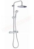Gedy G.Star Plus 00 colonna doccia estensibile 80-140 cm cromo,miscelatore,soffione,doccetta e flessibile