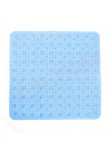 Gedy G.Solid tappeto antiscivolo per doccia in pvc trasparente azzurro misure art 53x53x0,7