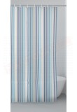 Gedy G.Tracce tenda doccia in peva color azzurro con righe cm 120 altezza 200 spessore 0,143