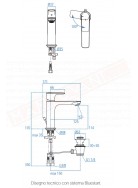 Connect Air rubinetto lavabo Grande con sitema Bluestart Ideal Standard