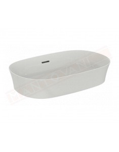 Ideal Standard Ipalyss lavabo da appoggio ovale 60x38 cm con troppopieno e senza foro rubinetto