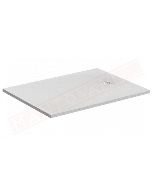 Ideal Standard ultraflat s bianco 100x70 piatto doccia ultrasottile in materiale composito senza piletta con copripiletta inox