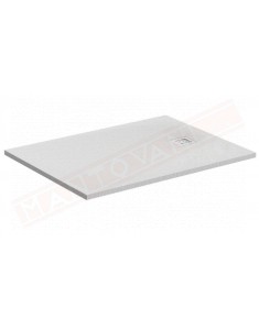Ideal Standard ultraflat s bianco 120x70 piatto doccia ultrasottile in materiale composito senza piletta con copripiletta inox