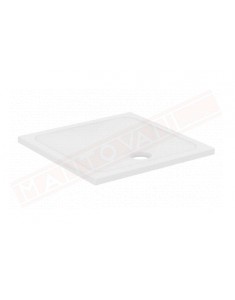 Ideal Standard piatto doccia Connect 2 80x80x4 in ceramica antiscivolo foro piletta 90 mm non fornita