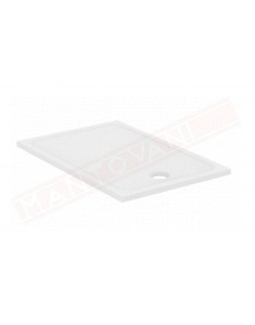 Ideal Standard piatto doccia Connect 2 120x80x4 in ceramica antiscivolo foro piletta 90 mm non fornita piletta a destra