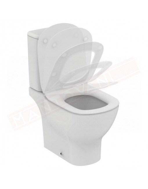 Ideal Standard Tesi AquaBlade bianco seta opaco per cassetta appoggiata senza di sedile