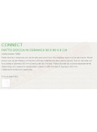 IDEAL STANDARD PIATTO DOCCIA CONNECT 90X90 BEU SCARICO FRONTALE