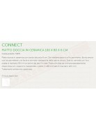 IDEAL STANDARD PIATTO DOCCIA CONNECT.100X80 BEU SCARICO FRONTALE