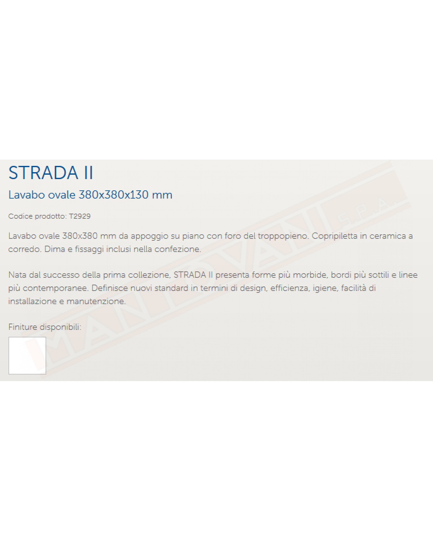 Ideal Standard Strada II lavabo da appoggio su piano 380x380