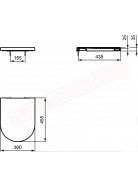 Blend curve sedle rallentato bianco opaco per wc Ideal Standard sanitari bagno bianco seta