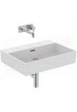 Ideal Standard Extra lavabo da appoggio rettangolare 60x45 cm con troppopieno senza foro rubinetto rettificato