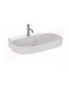 Ideal Standard LInda-x bianco opaco lavabo a parete L cm 75 P cm 50 con foro rubinetteria senza foro troppopieno non rettificato