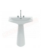 Ideal Standard tipo z lavabo a parete L cm 74 P cm 47 tre fori rubinetteria e foro colato in pezzo unico bianco opaco