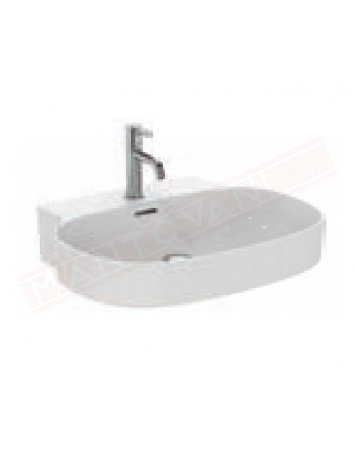 Ideal Standard Linda-x lavabo a parete L cm 50 P cm 48 con foro rubinetteria con foro troppopieno non rettificato