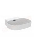 Ideal Standard lavabo bianco lucido a parete o appoggio L cm 50 P cm 48 senza foro rub. con troppopieno rettificato,