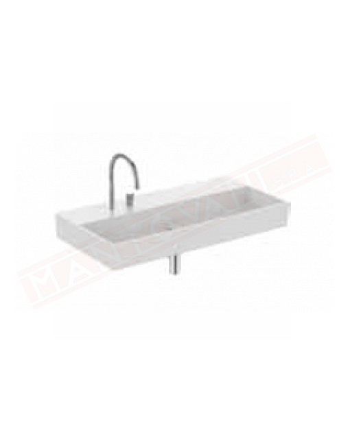 Ideal Standard Solos lavabo 2 fori 101.5x51.5x12 da appoggio su piano o da parete attenzione adatto solo per rubinetteria Solos