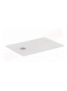 Ideal Standard Ultraflat S+ bianco 100x80x3 piatto doccia in materiale composito senza piletta con copripiletta inox