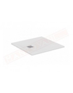 Ideal Standard ultraflat s+ bianco 80x80x3 piatto doccia in materiale composito senza piletta con copripiletta inox