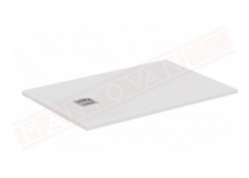 Ideal Standard Ultraflat S+ bianco 120x70x3 piatto doccia in materiale composito senza piletta con copripiletta inox
