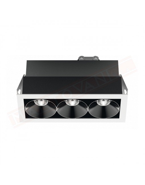 LineaLight Iled Cell incasso con flangia a led 6w 537 lm 3000k misure 119x50