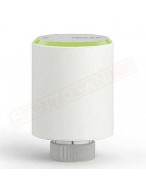 Irsap Now valvola termostatica bianca elettronica wireless con controllo temperatura