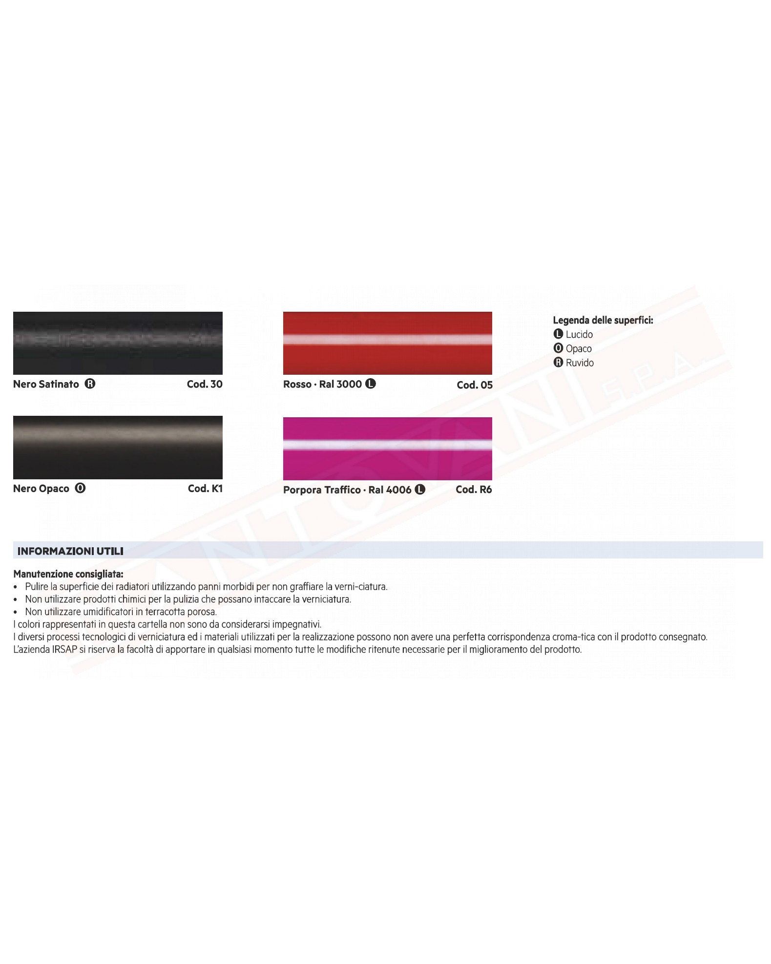 Irsap Now valvola termostatica colorata specificare colore al postop delle xx elettronica wireless con controllo temperatura