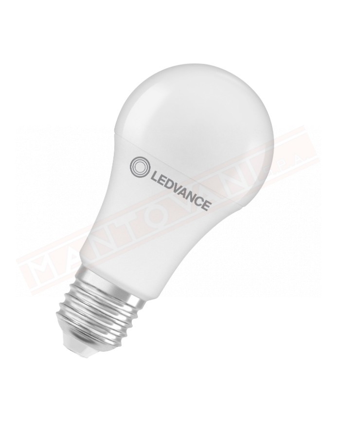 Ledvance lampadina led classic A opaca NO DIM E27 827 CLASSE ENERGETICA F 13 W 1521 LUMEN 2700 K 60X118mm