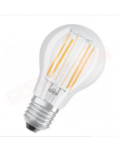 LEDVANCE LAMPADINA PARATHOM LED RETROFIT CLASSIC A smerigliata DIM E27 827 CLASSE ENERGET. A+ 8.5 W 1055 LUMEN 2700 K 105X60MM