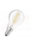 Ledvance lampadina led p 4.5w =40w osram lampadina led pallina dim chiara E14 827 classe energ. A++ 470 lumen 2700 K 45x78 mm