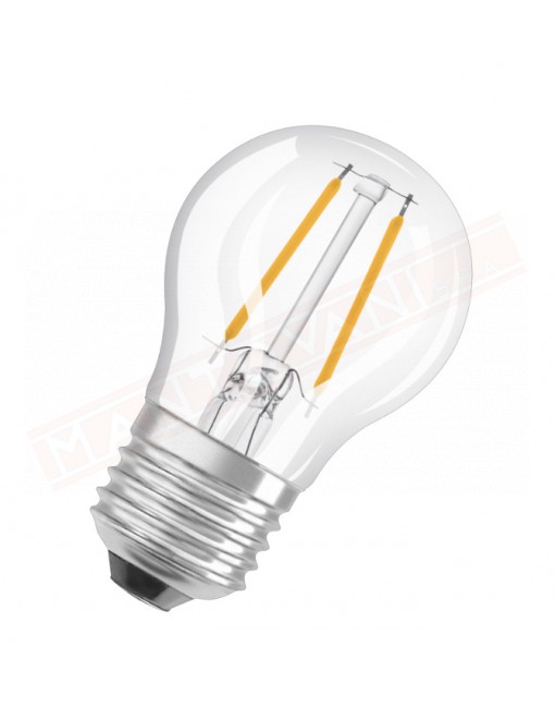 Ledvance lampadina led 40w dimmerabile retrofit classic p chiara E27 827 classe en. F 4.8W 470 lumen 2700 K 45X77 mm