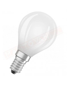 Ledvance lampadina led e14 pallina 6.5 w =60 w osram 827 dimmerabile classe energetica E 806 lumen 2700 K 78x45 mm