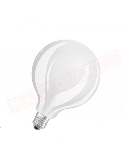 Ledvance lampadina led 8.5w=75w globo 95 mm opale dim E27 827 classe en. A++ 1055 lumen 2700 K 138x95 mm