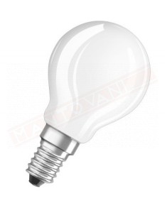LEDVANCE LAMPADINA PARATHOM LED RETROFIT CLASSIC P smerigliata NO DIM E14 827 CLASSE ENERG A+ 2.1 W 250 LUMEN 2700 K 45X78 MM