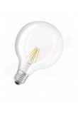 LEDVANCE LAMPADINA PARATHOM LED RETROFIT GLOBE CHIARA NO DIM E27 827 CLASSE ENERGETICA A+ 6 W 806 LUMEN 2700 K 124X168 MM