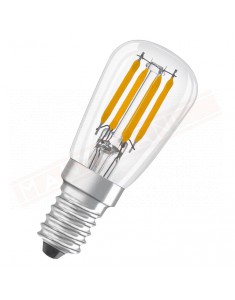 Ledvance lampadina led e14 per frigo 2.8 w =25 w osram 827 classe energetica F 250 lumen 6500 K luce freddissima 65x26mm