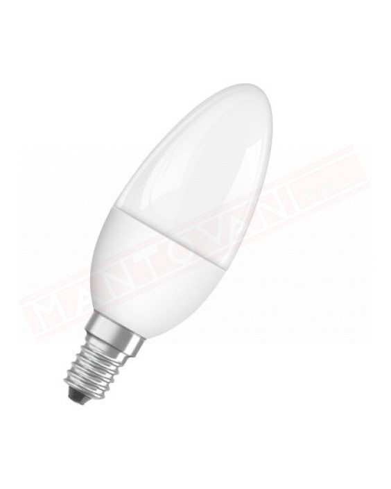 LEDVANCE LAMPADINA LED VALUE CLASSIC B 40 SMERIGLIATA NO DIM E14 827 CLASSE ENERGETICA A+ 5.7 W 470 LUMEN 2700 K 106X35 MM