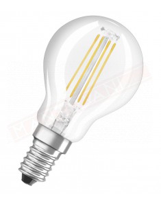 Ledvance lampadina led p 4w osram lampadina led pallina chiara E14 827 classe energetica A+ 4 W =40 470 lumen 2700 K 46x93 mmfp