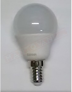 LEDVANCE LAMPADINA LED VALUE CLASSIC P 40 SMERIGLIATA NO DIM E14 827 CLASSE ENERGETICA A+ 5 W 470 LUMEN 2700 K 82X45 MM