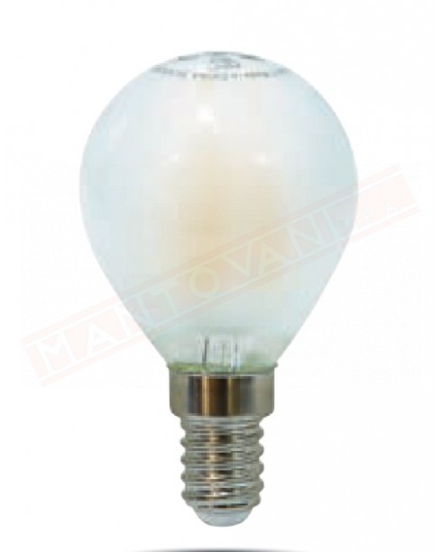 Life lampadina led E14 sferetta smerigliata 4.5 w =40 w non dimmerabile classe energetica f 470 lumen 45x80mm 2700k