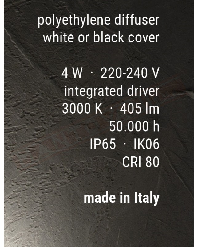 Linealight Miniwhite Cover Q Double luce a parete per esterni a led 4w 405 lm 3000k ip65 cm 13.5 x 13.5 h 9 nera