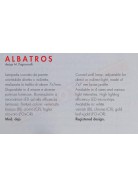 ALBATROS ICONE LUCE APPLIQUE A PARETE CM 50 CROMO A LED DA 4.8W 3000K 440LM