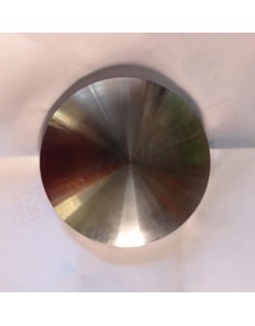 Borchia segnaletica per manto stradale in acciaio bombato diametro 10 cm gambo cm 10