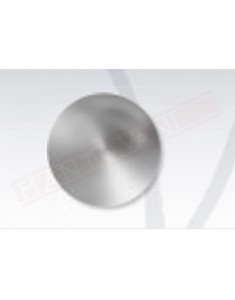 Borchia segnaletica per manto stradale in alluminio bombato diametro 10 cm gambo cm 10
